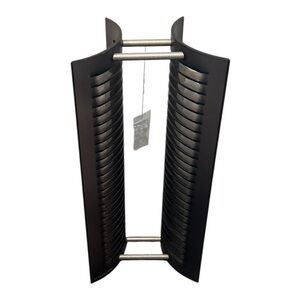 Atlantic Black CD Storage Tower Holds 24 CD’s Slot Organizer